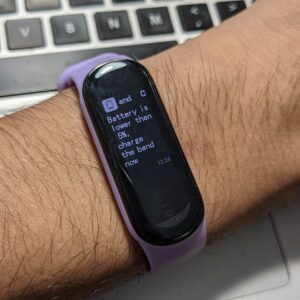 notifikasi di layar Amazfit Band 5 notifikasi di layar Amazfit Band 5