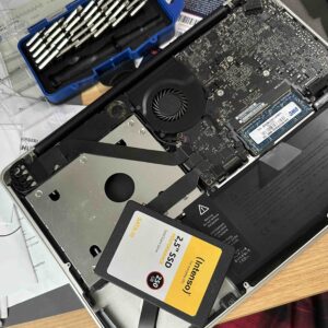 memasang SSD Intenso Performance 250GB untuk Arch Linux di MacBook Pro