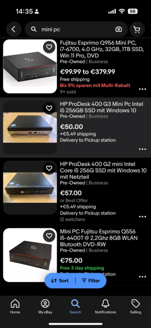 memilih PC bekas di Ebay memilih PC bekas di Ebay