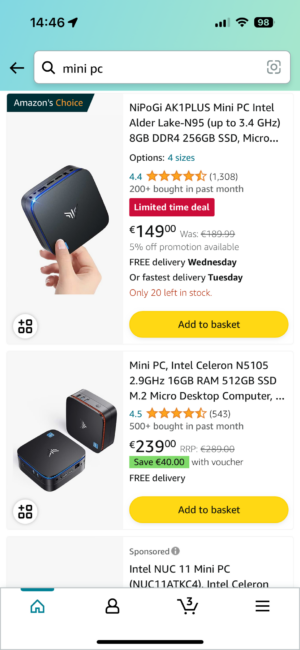 daftar Mini PC di Amazon daftar Mini PC di Amazon