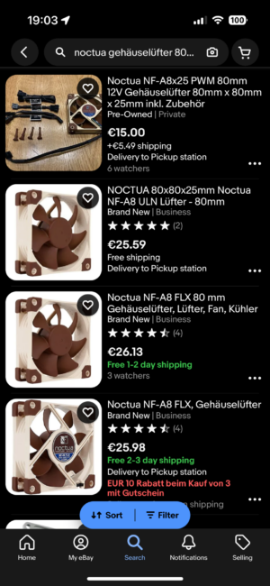 harga kipas Noctua di eBay harga kipas Noctua di eBay