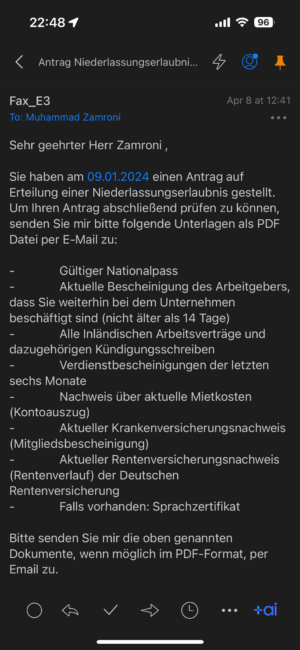 e-mail dari LEA balasan untuk melengkapi dokumen e-mail dari LEA balasan untuk melengkapi dokumen