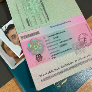 dokumen sementara (Fiktionbescheinigung) dokumen sementara (Fiktionbescheinigung)