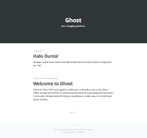 Tampilan Ghost