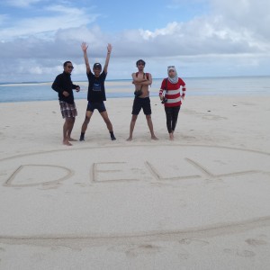 para pemenang DELL Dream di Gusung Pulau Derawan
