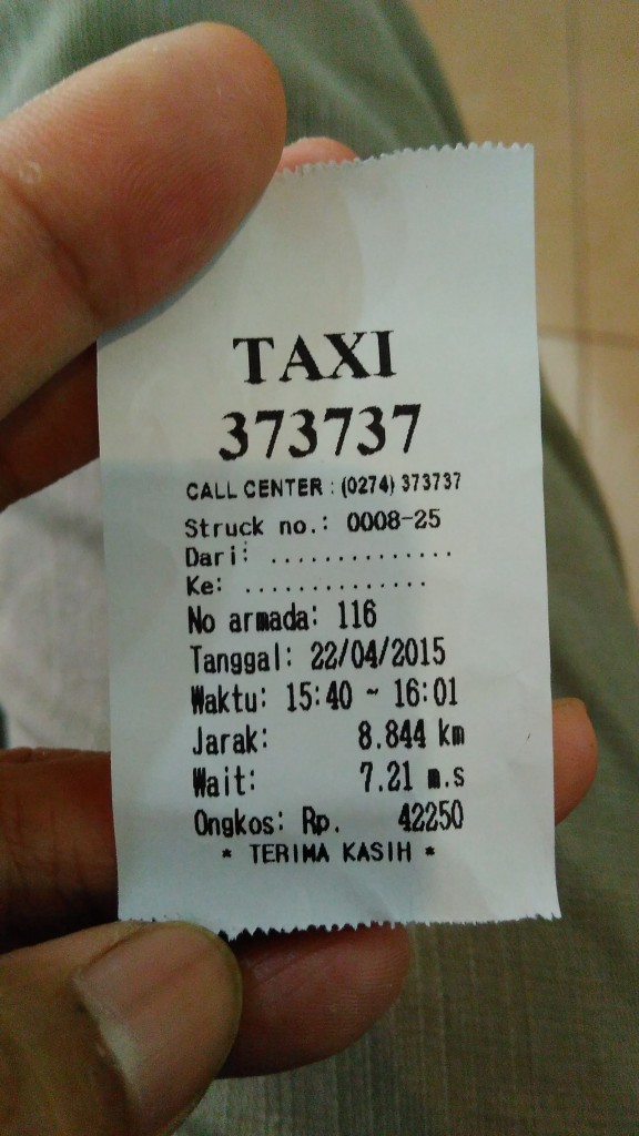 struk taksi