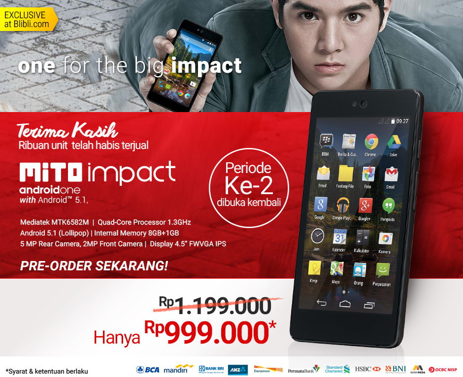 Pre-Order MITO Impact Android One