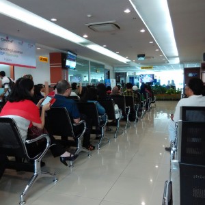 ruang tunggu Imigrasi Jakarta Selatan
