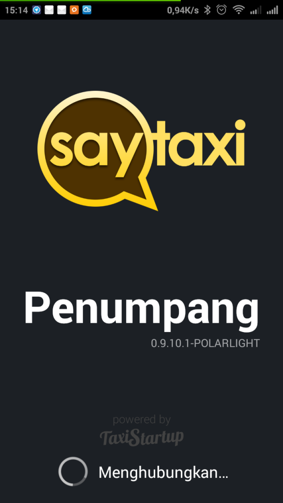 splash screen SayTaxi