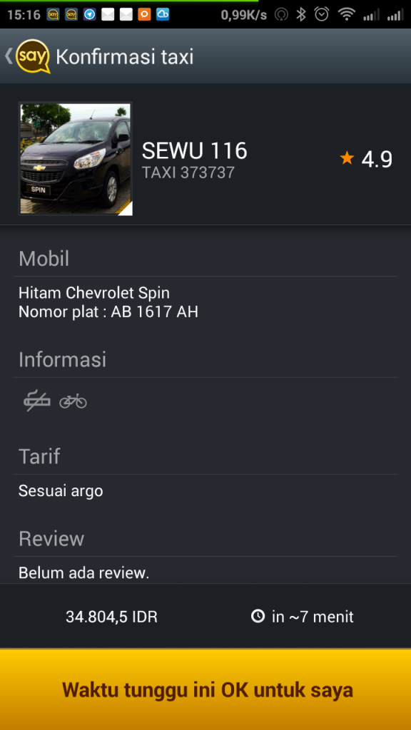 informasi armada taksi