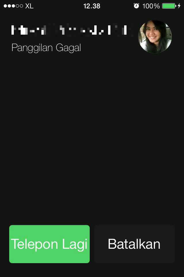 panggilan gagal XL